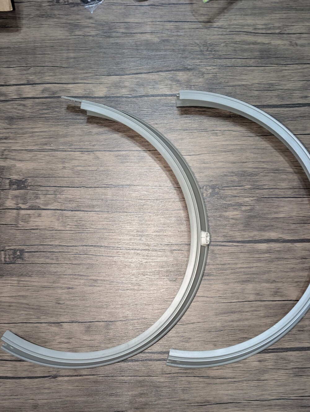 2 Hot Wheels Mario Kart Circuit Track Set  Replacement Parts Gray Loops Curves